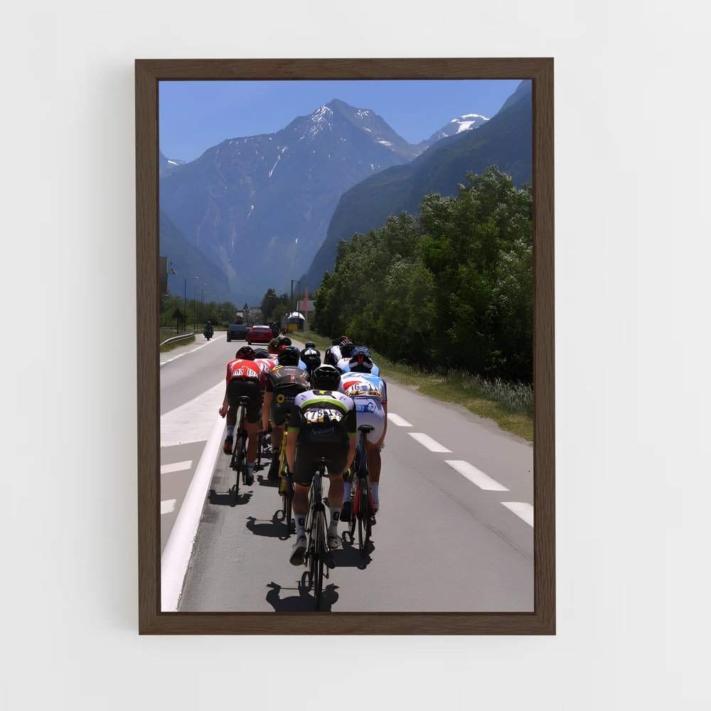 Poster L'Ascension des Cyclistes – affiche Cyclisme (vue 5)